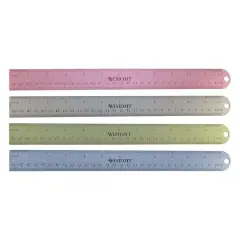 Assorted Westcott&reg; Aluminum Tearing Ruler