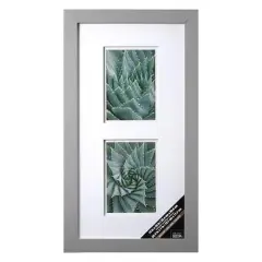 Gallery 2 Opening Gray Frame with Double Mat by Studio D&eacute;cor&reg;