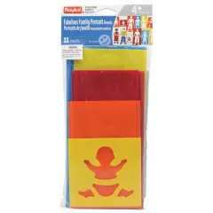 Roylco&reg; Assorted Fabulous Family Portrait 11 Stencils