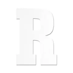13" White MDF Uppercase Letter by Make Market&reg; R