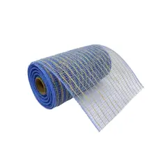 5.5" x 24ft. Mesh Jute Stripes Ribbon by Celebrate It&reg;