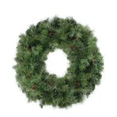 24" Dakota Red Pine Artificial Wreath with Pinecones