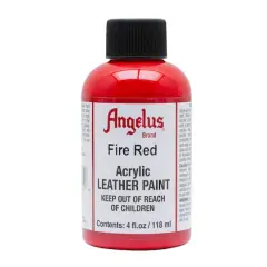 Angelus&reg; Acrylic Leather Paint, 4oz. Fire Red