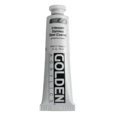 Golden Artist Colors&reg; 2oz. Iridescent Acrylic Paint Iridescent Stainless Steel (Coarse)