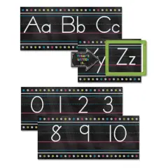 Carson-Dellosa&trade; Chalkboard Brights Alphabet Line Bulletin Board Set