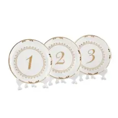 Kate Aspen&reg; Tea Time Vintage Plate Table Numbers (1 to 6)