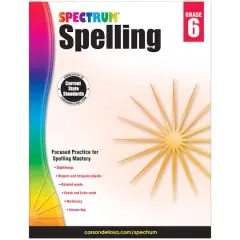 Spectrum&reg; Spelling Workbook, Grade 6
