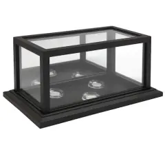 Black 3 Baseball Display Case with Mirror Back by Studio D&eacute;cor&reg;