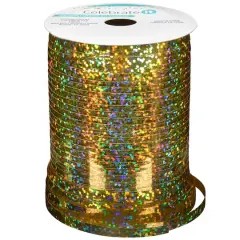 100yd. Holographic Gold Curling Ribbon By Celebrate It&trade;