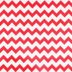 Red Chevron Oilcloth