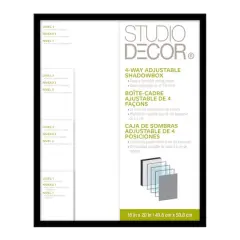 Black Adjustable-Depth Shadow Box by Studio D&eacute;cor&reg;