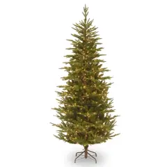 7.5 ft. Pre-Lit Frasier Grande Slim Artificial Christmas Tree, Clear Lights