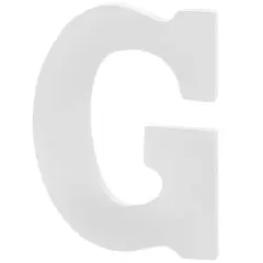 9" White MDF Whimsy Letter by Make Market&reg; G
