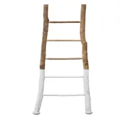 Hello Honey&reg; Decorative Wood Ladder, White Dipped