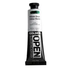 Golden&reg; OPEN&trade; Slow-Drying Acrylics, 2oz. Phthalo Green (Yellow Shade)