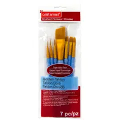 Golden Taklon Angular Brush Super Value Pack By Craft Smart&reg;