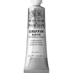 Winsor & Newton&trade; Griffin Alkyd Fast Drying Oil Colour&trade;, 37mL Titanium White