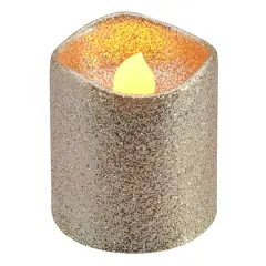 Champagne Glitter LED Votive Candles By Ashland&reg; 12ct.