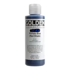 Golden&reg; 4oz. Fluid Acrylics Phthalo Blue (Red Shade)