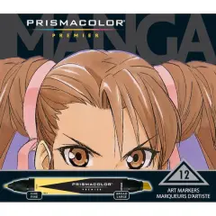 Prismacolor&reg; Premier&reg; Manga Chisel-Fine Double-Ended Art Markers Set