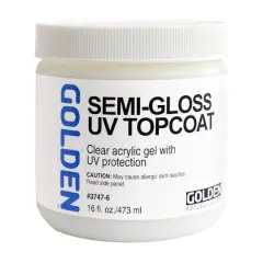 Golden&reg; UV Semi-Gloss Topcoat, 16oz.