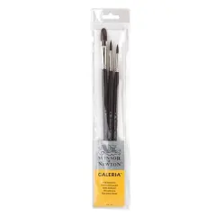 Winsor & Newton&reg; Galeria&reg; Long Handle Brush 3 Pack