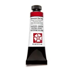 Daniel Smith Extra Fine&trade; Watercolor Paint, 15mL Permanent Red Deep