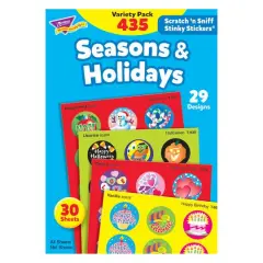 Trend Enterprises&reg; 1" Seasons & Holidays Stinky Stickers&reg;, 435 Count