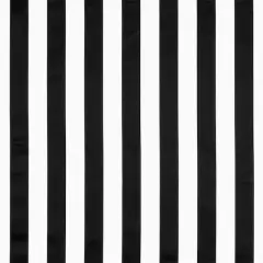 Black/White Stripe Matte Satin