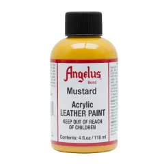Angelus&reg; Acrylic Leather Paint, 4oz. Mustard