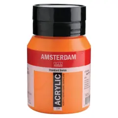 Amsterdam 500mL Standard Series Acrylic Paint 276 Azo Orange