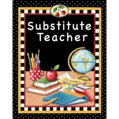Mary Engelbreit's 9" x 12" Substitute Teacher Pocket Folders, 10 Pack