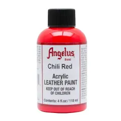 Angelus&reg; Acrylic Leather Paint, 4oz. Chili Red