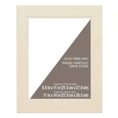 8.5" x 11" Document Mat by Studio D&eacute;cor&reg; Cream