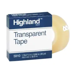 Highland&trade; Transparent Tape, 12 Rolls