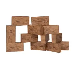 Giant Timber Blocks, 16 Pieces