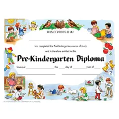 Flipside Products 8.5&rdquo; x 11&rdquo; Pre-Kindergarten Diploma, 6 Pack Bundle