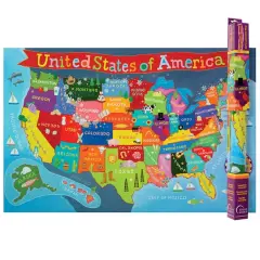 Kid's Map, United States, 24" x 36"