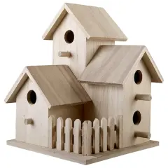 Triple Wood Birdhouse by Make Market&reg;