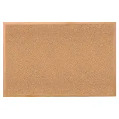 Ghent Wood Frame Natural Corkboard, 24" X 36"