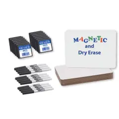 Magnetic Dry Erase Board, Set of 12