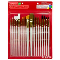 Variety Taklon Brush Super Value Pack by Craft Smart&reg;