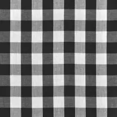 1" Black Gingham
