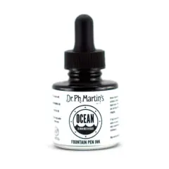 Dr. Ph. Martin's&reg; Ocean Fountain Pen Ink 3E Dark Matter Black