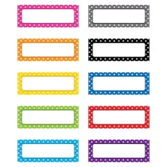 Polka Dots Magnetic Labels