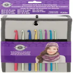 Aluminum Crochet Hook Set in Carry Case by Loops & Threads&reg;