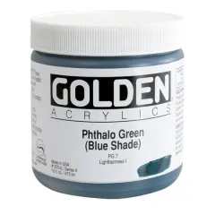 Golden&reg; Heavy Body Acrylic Paint, 16oz. Phthalo Green Blue Shade