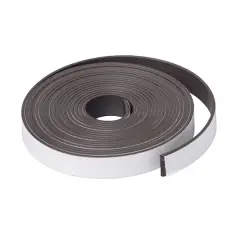 1/2" x 10 ft Adhesive Magnet Strip Roll, 6 Rolls