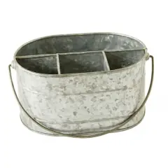 Hello Honey&reg; Galvanized Metal Bucket Organizer