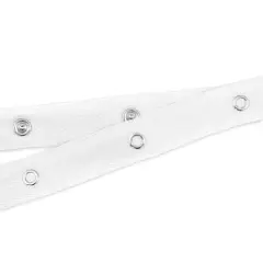 12 Ligne White Small Snap Tape